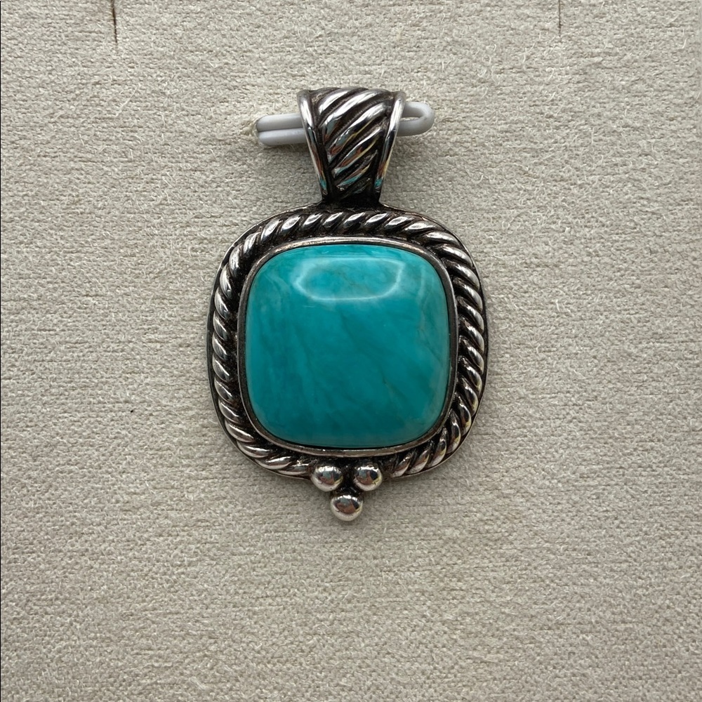 Sterling Silver 925 Larimar Pendant